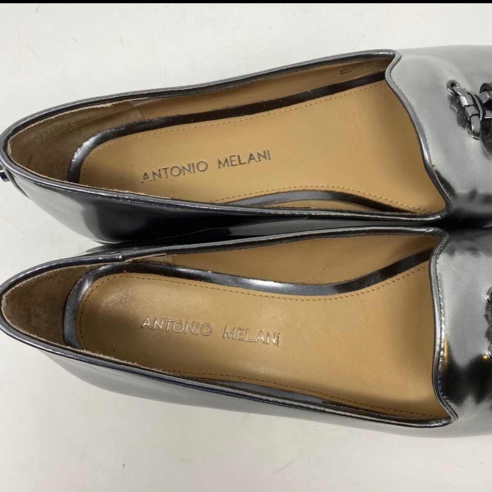 Antonio Melani leather silver loafers - Picture 12 of 12